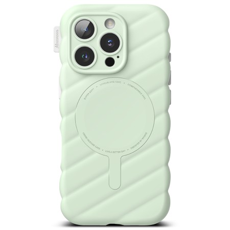 Husa pentru iPhone 16 Pro - Macaron Silicone MagSafe - Mint