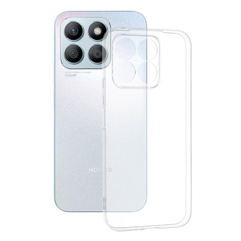 Husa Silicon compatibila Honor X8b, Pastreaza Originalitatea, Transparent 