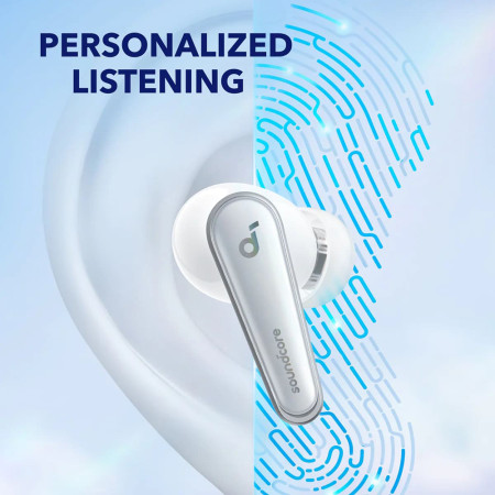 Casti fara Fir True Wireless, ANC, Anker SoundCore Liberty 4, Sky Blue