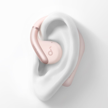 Casti Wireless Anker Earbuds SoundCore AeroFit pentru Sport, Bluetooth, Waterproof, Pink
