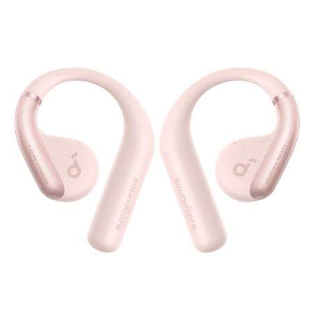 Casti Wireless Anker Earbuds SoundCore AeroFit pentru Sport, Bluetooth, Waterproof, Pink