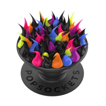 Suport pentru Telefon Popsockets PopGrip, Spiky Black Goo
