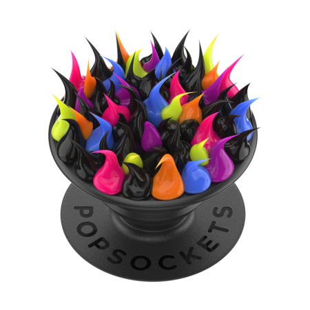 Suport pentru Telefon Popsockets PopGrip, Spiky Black Goo