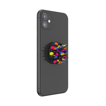 Suport pentru Telefon Popsockets PopGrip, Spiky Black Goo