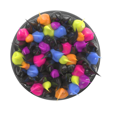 Suport pentru Telefon Popsockets PopGrip, Spiky Black Goo