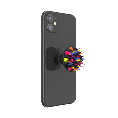 Suport pentru Telefon Popsockets PopGrip, Spiky Black Goo