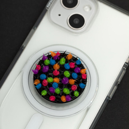 Suport pentru Telefon Popsockets PopGrip, Spiky Black Goo