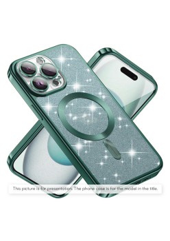 Husa pentru iPhone 14 Pro - Techsuit Luxury Glitter MagSafe - Light Green