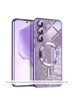 Husa pentru iPhone 14 Pro - Techsuit Luxury Glitter MagSafe - Light Purple