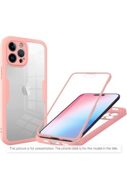 Husa pentru iPhone 7 / 8 / SE 2, SE 2020 / SE 3, SE 2022 + Folie - Techsuit ColorVerse 360 Series - Pink