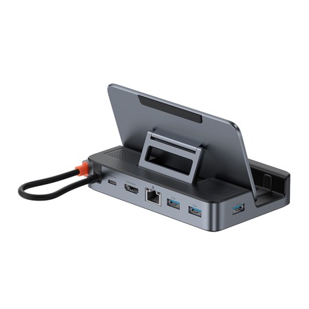 Docking Station 5Gbps, 4Kat60Hz, PD100W, Ethernet - Baseus GamerX Series (B00052900811-00) - Black