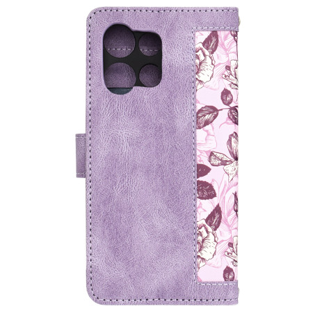 Husa FlipCraft pentru Motorola Edge 50 Neo / Motorola ThinkPhone 25 - Protectie 360, Design Floral, Mysterious Purple