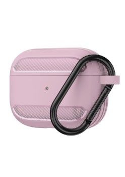 Husa pentru AirPods 3 - Techsuit Carbon Silicone - Pink