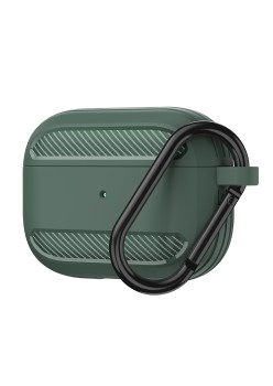 Husa pentru AirPods 3 - Techsuit Carbon Silicone - Green