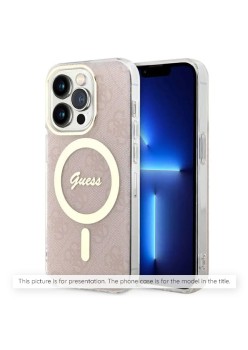 Husa pentru iPhone 16 Pro - Guess IML Glitter Gradient MagSafe (GUHMP16LHGRCELW) - Brown