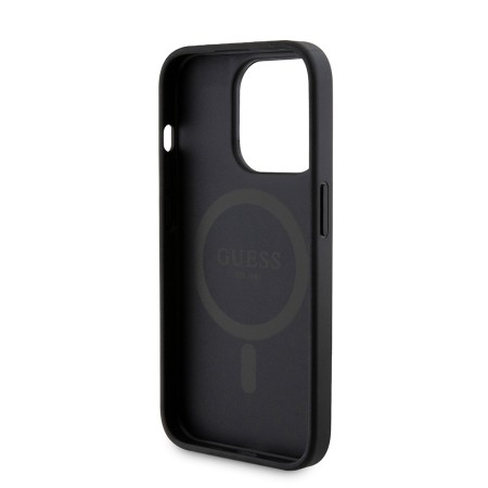 Husa pentru iPhone 15 Pro - Guess Hardcase Powerbank MagSafe (GUBPM5P15L4GEMGK) - Black