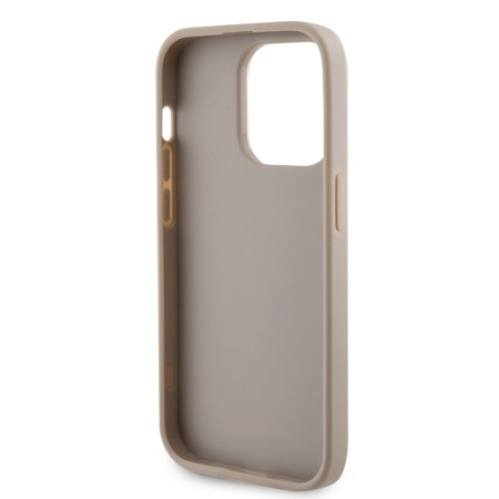 Husa pentru iPhone 15 Pro Max - Strass Metal Logo (GUHCP15XPS4DGPD) - Gold