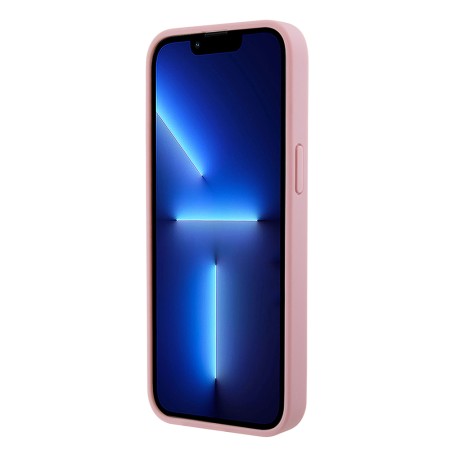 Husa pentru iPhone 15 Pro - Guess Leather 4G Stamped (GUHCP15LP4EPMP) - Pink