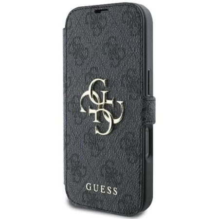 Husa pentru iPhone 16 Plus - Guess Book 4G (GUBKP16M4GMGGR) - Black