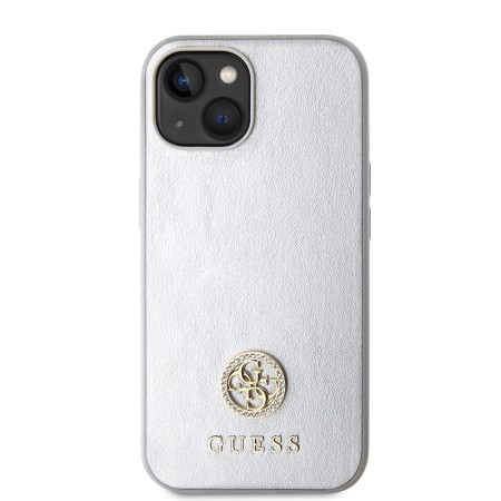Husa pentru iPhone 15 / iPhone 14 / iPhone 13 - Strass Metal Logo (GUHCP15SPS4DGPS) - Silver