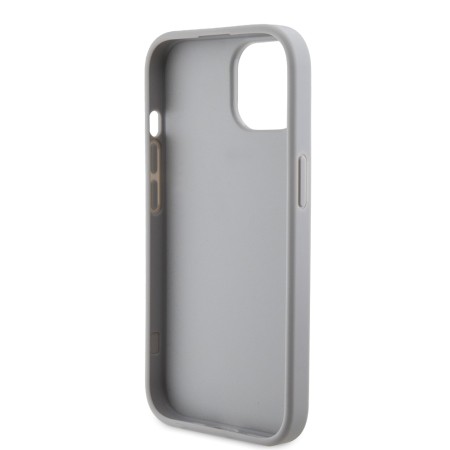 Husa pentru iPhone 15 / iPhone 14 / iPhone 13 - Strass Metal Logo (GUHCP15SPS4DGPS) - Silver