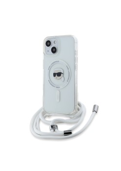 Husa pentru iPhone 15 / iPhone 14 / iPhone 13 - Karl Lagerfeld IML Crossbody MagSafe (KLHMP15SHCKHNT) - Karl Head