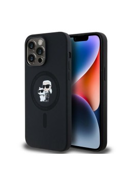 Husa pentru iPhone 14 Pro Max - Karl Lagerfeld Silicone MagSafe (KLHMP14XSCMKCRHK) - KarlandChoupette