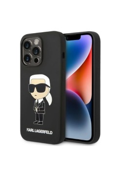 Husa pentru iPhone 14 Pro Max - Karl Lagerfeld Silicone MagSafe (KLHMP14XSNIKBCK) - Ikonik