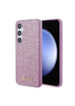 Husa pentru Samsung Galaxy S24 - Guess Glitter Script (GUHCS24SHGGSHU) - Purple