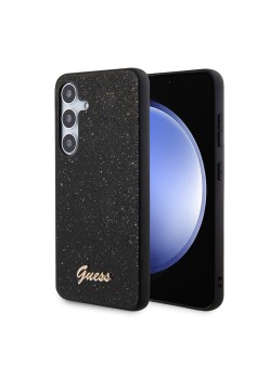 Husa pentru Samsung Galaxy S24 Plus - Guess Glitter Script (GUHCS24MHGGSHK) - Black