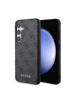 Husa pentru Samsung Galaxy S24 Plus - Guess Hardcase 4G Metal Gold Logo (GUHCS24MG4GFGR) - Black