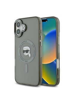 Husa pentru iPhone 16 Plus - Karl Lagerfeld IML MagSafe (KLHMP16MHLSKIK) - Karls Head
