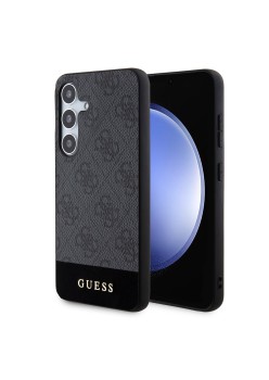 Husa pentru Samsung Galaxy S24 - Guess Hardcase 4G Stripe Collection (GUHCS24SG4GLGR) - Black