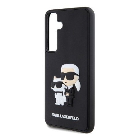 Husa pentru Samsung Galaxy S24 Plus - Karl Lagerfeld 3D Design (KLHCS24M3DRKCNK) - Rubber KarlandChoupette