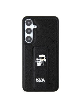 Husa pentru Samsung Galaxy S24 Ultra - Karl Lagerfeld Saffiano Gripstand (KLHCS24LGSAKCPK) - KarlandChoupette