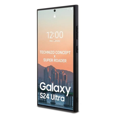 Husa pentru Samsung Galaxy S24 Ultra - Karl Lagerfeld Saffiano (KLHCS24LPSAKCMPK) - KarlandChoupette Metal Pin