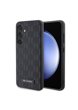Husa pentru Samsung Galaxy S24 - Karl Lagerfeld Saffiano (KLHCS24SSAKLHPK) - Mono Metal Logo