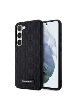 Husa pentru Samsung Galaxy S23 Plus - Karl Lagerfeld Saffiano (KLHCS23MSAKLHPK0 - Mono Metal Logo