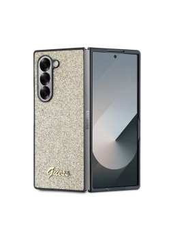 Husa pentru Samsung Galaxy Z Fold6 - Guess Glitter Script (GUHCZFD6HGGSHD) - Gold