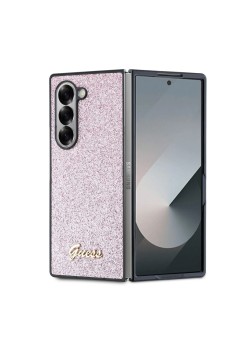 Husa pentru Samsung Galaxy Z Fold6 - Guess Glitter Script (GUHCZFD6HGGSHP) - Pink