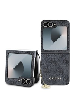 Husa pentru Samsung Galaxy Z Flip6 - Guess Hardcase 4G Charm (GUHCZF6GF4GGR) - Black