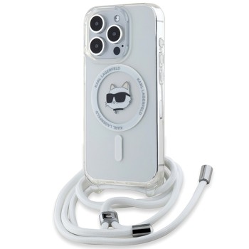 Husa pentru iPhone 14 Pro - Karl Lagerfeld IML MagSafe (KLHMP14LHCCHNT) - Transparent Choupette HeadandCord