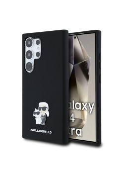 Husa pentru Samsung Galaxy S24 Ultra - Karl Lagerfeld Silicone (KLHCS24LSMHKCNPK) - KarlandChoupette