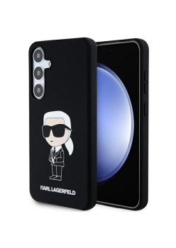 Husa pentru Samsung Galaxy S24 Plus - Karl Lagerfeld Silicone (KLHCS24MSNIKBCK) - Ikonik