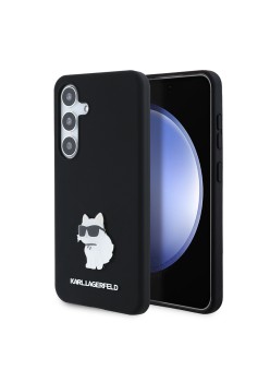 Husa pentru Samsung Galaxy S24 - Karl Lagerfeld Silicone (KLHCS24SSMHCNPK) - Choupette