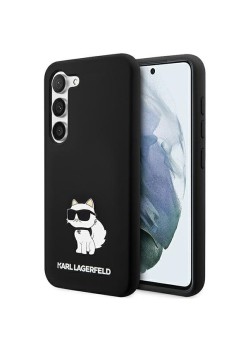 Husa pentru Samsung Galaxy S24 - Karl Lagerfeld Silicone (KLHCS24SSNCHBCK) - Choupette
