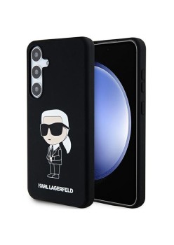 Husa pentru Samsung Galaxy S24 - Karl Lagerfeld Silicone (KLHCS24SSNIKBCK) - Ikonik