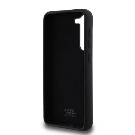 Husa pentru Samsung Galaxy S23 Plus - Karl Lagerfeld Silicone (KLHCS23MSMHKCNPK) - KarlandChoupette Metal Pin