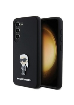 Husa pentru Samsung Galaxy S23 Plus - Karl Lagerfeld Silicone (KLHCS23MSMHKNPK) - Ikonik Metal Pin