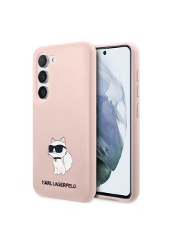 Husa pentru Samsung Galaxy S23 - Karl Lagerfeld Silicone (KLHCS23SSNCHBCP) - Pink Choupette